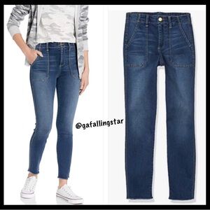 LEVEL 99 Karli Patch Pocket Skinny Crop Jeans